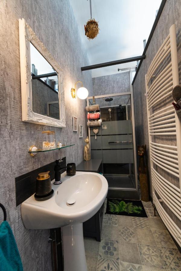Studio Malou, Cuisine, Salle D'Eau, Terrasse Amenagee Olliergues Exterior photo